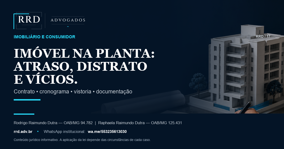 Maquete de edifício, plantas e documentos de compra de imóvel na planta.