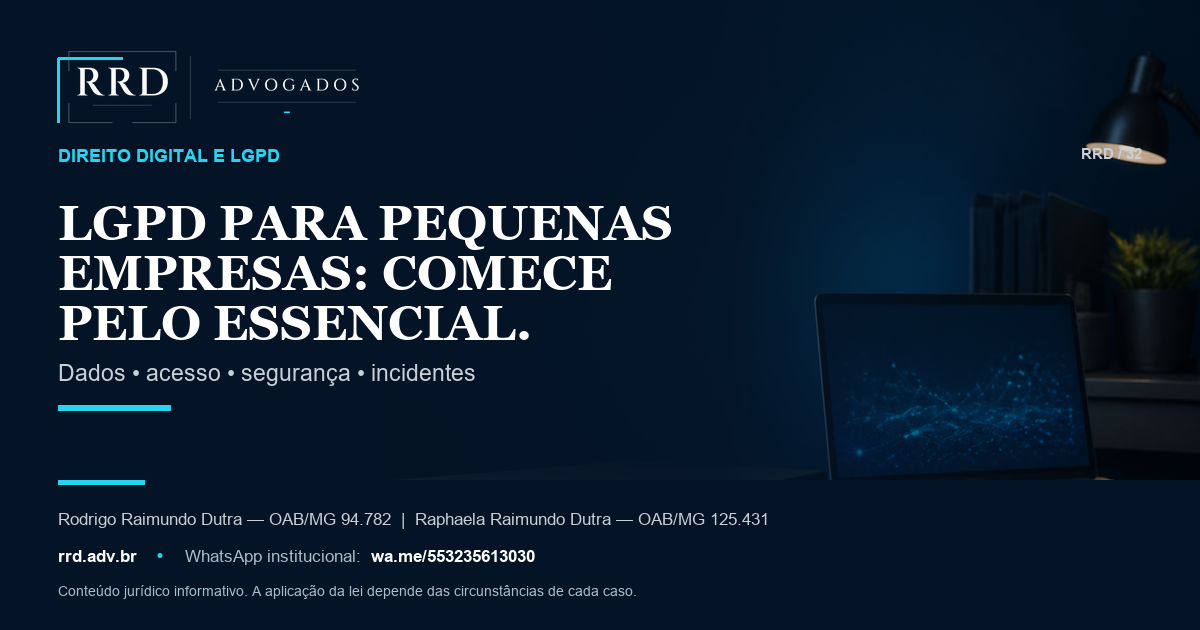 Ambiente empresarial com dados digitais protegidos e controle de acesso.