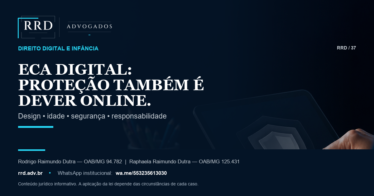 Adulto configura proteção infantil em tablet ao lado de materiais educativos.